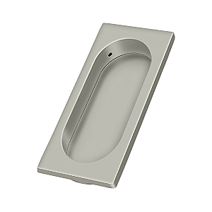 Solid Brass Flush Pull for Sliding or Pocket Doors or Windows - 3-7/8" - Multiple Finishes