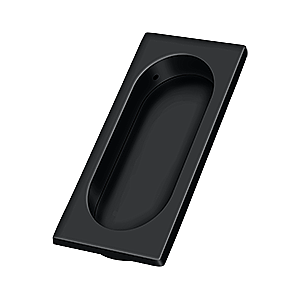 Solid Brass Flush Pull for Sliding or Pocket Doors or Windows - 3-7/8" - Multiple Finishes
