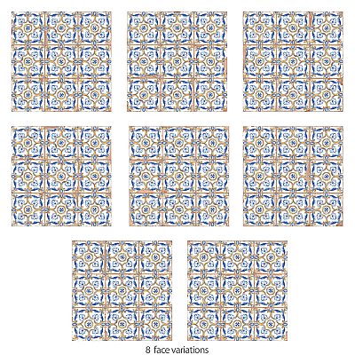Kings Campania Atrani 13" x 13" Ceramic Floor and Wall Tile - 10 Tiles Per Case - 12.0 Square Feet