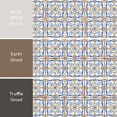 Kings Campania Atrani 13" x 13" Ceramic Floor and Wall Tile - 10 Tiles Per Case - 12.0 Square Feet