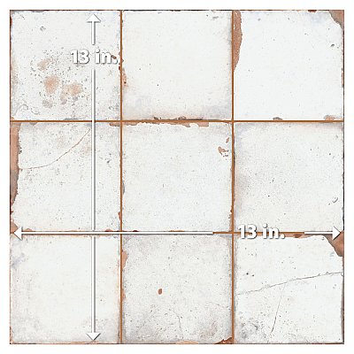 Kings Campania Salerno 13" x 13" Ceramic Floor and Wall Tile - 10 Tiles Per Case - 12.0 Square Feet