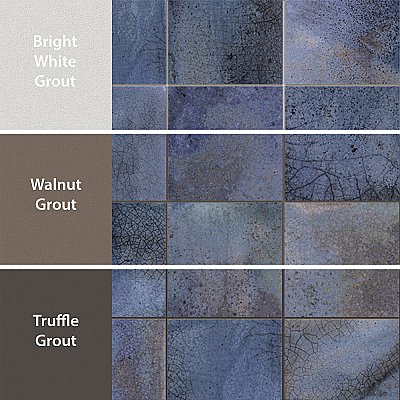 Kings Sea Blue 13" x 13" Ceramic Floor and Wall Tile - 10 Tiles Per Case - 12.0 Square Feet