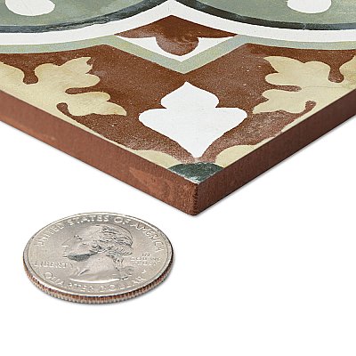 Kings Barna Born 17-5/8" x 17-5/8" Ceramic Floor and Wall Tile - 5 Tiles Per Case - 10.95 Square Feet