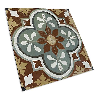 Kings Barna Born 17-5/8" x 17-5/8" Ceramic Floor and Wall Tile - 5 Tiles Per Case - 10.95 Square Feet