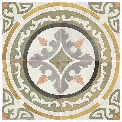 Kings Barna Gracia 17-5/8" x 17-5/8" Ceramic Floor and Wall Tile - 5 Tiles Per Case - 10.95 Square Feet