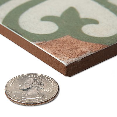 Kings Barna Gracia 17-5/8" x 17-5/8" Ceramic Floor and Wall Tile - 5 Tiles Per Case - 10.95 Square Feet