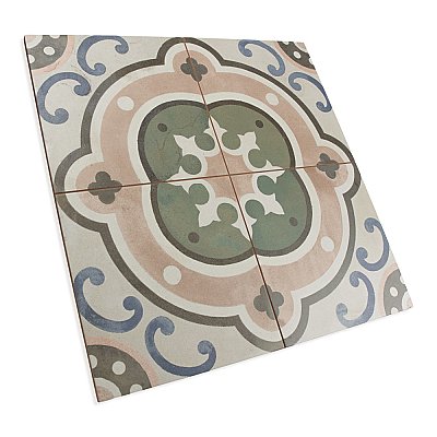 Kings Barna Raval 17-5/8" x 17-5/8" Ceramic Floor and Wall Tile - 5 Tiles Per Case - 10.95 Square Feet