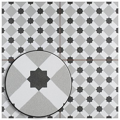 Henley Fog 17-5/8" x 17-5/8" Ceramic Tile - Sold Per Case of 5 - 11.02 Square Feet
