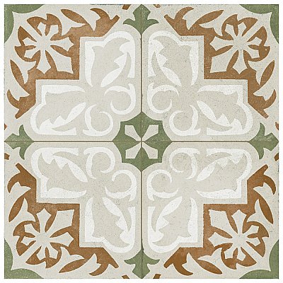 Kings Paname Bastille 17-5/8" x 17-5/8" Ceramic Floor and Wall Tile - 5 Tiles Per Case - 10.95 Square Feet