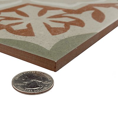 Kings Paname Bastille 17-5/8" x 17-5/8" Ceramic Floor and Wall Tile - 5 Tiles Per Case - 10.95 Square Feet
