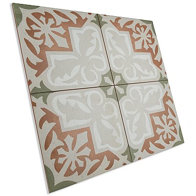 Kings Paname Bastille 17-5/8" x 17-5/8" Ceramic Floor and Wall Tile - 5 Tiles Per Case - 10.95 Square Feet