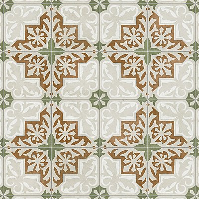 Kings Paname Bastille 17-5/8" x 17-5/8" Ceramic Floor and Wall Tile - 5 Tiles Per Case - 10.95 Square Feet