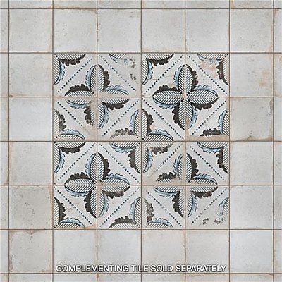 Kings Root Distressed White 17-5/8"x17-5/8" Ceramic Tile - Sold Per Case of 5 - 11.02 Square Feet Per Case