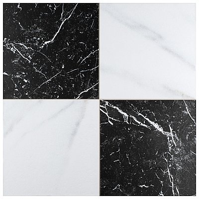 Merzoni Checker Ruzzini 17-7/8" x 17-7/8" Porcelain Floor & Wall Tile Tile - 6 Pieces per Case - 13.5 Sq. Ft. Per Case