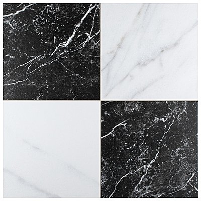 Merzoni Checker Ruzzini 17-7/8" x 17-7/8" Porcelain Floor & Wall Tile Tile - 6 Pieces per Case - 13.5 Sq. Ft. Per Case