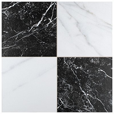 Merzoni Checker Ruzzini 17-7/8" x 17-7/8" Porcelain Floor & Wall Tile Tile - 6 Pieces per Case - 13.5 Sq. Ft. Per Case