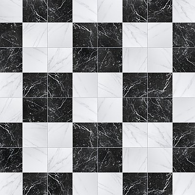 Merzoni Checker Ruzzini 17-7/8" x 17-7/8" Porcelain Floor & Wall Tile Tile - 6 Pieces per Case - 13.5 Sq. Ft. Per Case