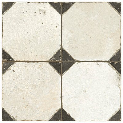 Kings Yard Nero 17-5/8" x 17-5/8" Ceramic Floor & Wall Tile - 5 Tiles Per Case - 10.95 Sq. Ft.