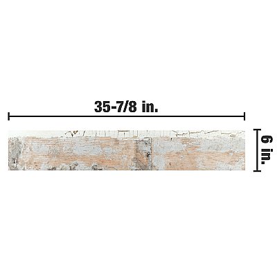 Unique 6" x 35-7/8" Porcelain Floor and Wall Tile - 7 Tiles Per Case - 10.71 Sq. Ft.