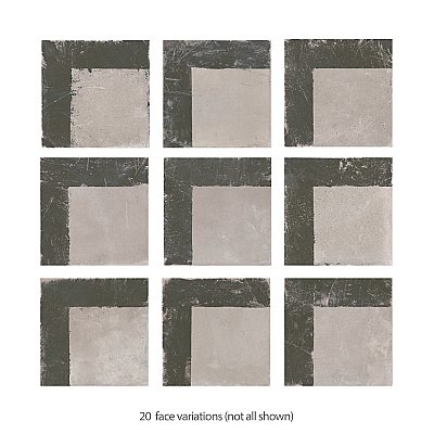 Kings Brush Line 8-3/4" x 8-3/4" Porcelain Floor and Wall Tile - 13 Tiles Per Case - 7.15 Square Feet