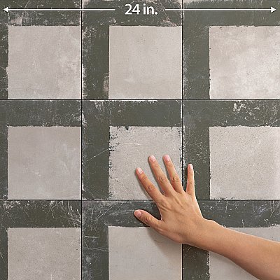 Kings Brush Line 8-3/4" x 8-3/4" Porcelain Floor and Wall Tile - 13 Tiles Per Case - 7.15 Square Feet