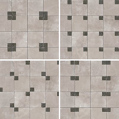 Kings Brush Square 8-3/4" x 8-3/4" Porcelain Floor and Wall Tile - 13 Tiles Per Case - 7.15 Square Feet