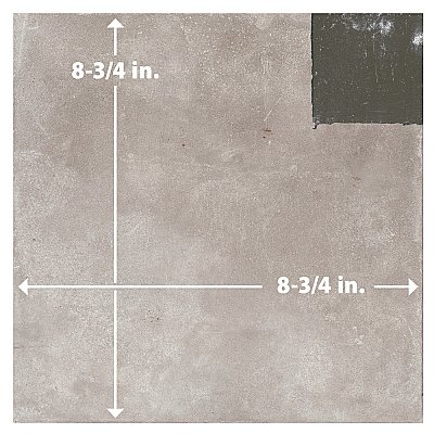 Kings Brush Square 8-3/4" x 8-3/4" Porcelain Floor and Wall Tile - 13 Tiles Per Case - 7.15 Square Feet
