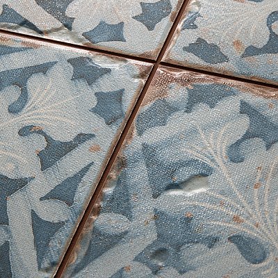 Artisan Azul Decor 13" x 13" Ceramic Floor & Wall Tile - 10 Tiles Per Case - 12.0 Sq. Ft.