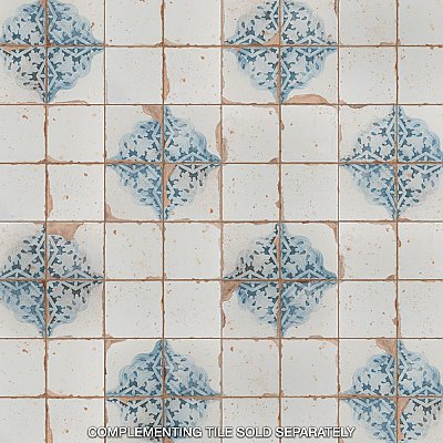 Artisan Blanco 13" x 13" Ceramic Floor & Wall Tile - 10 Tiles Per Case - 12.0 Sq. Ft.