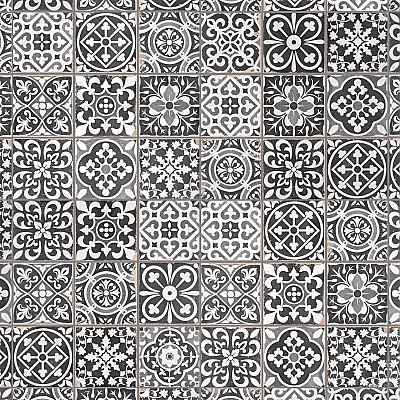 Faenza Nero 13" x 13" Ceramic Tile - Per Case of 10 - 12 Sq. Ft. Per Case