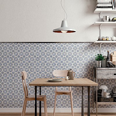 Harmonia Atlantic Cobalt Blue 13"x13" Ceramic Tile - Sold Per Case of 10 - 12.19 Square Feet