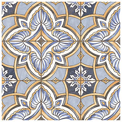 Harmonia Grove Blue  13" x 13" Ceramic Floor & Wall Tile - 10 Tiles Per Case - 12.0 Sq. Ft.