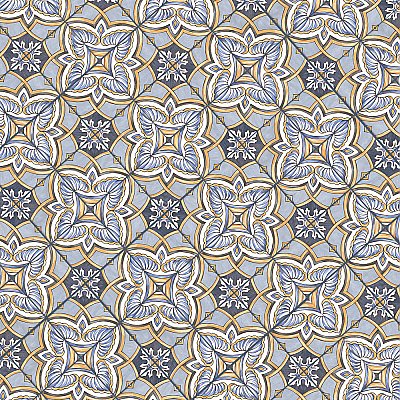 Harmonia Grove Blue  13" x 13" Ceramic Floor & Wall Tile - 10 Tiles Per Case - 12.0 Sq. Ft.