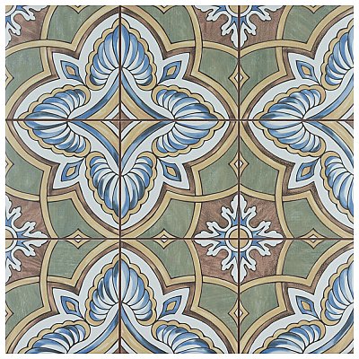 Harmonia Grove Green 13"x13" Ceramic Tile - Sold Per Case of 10 - 12.19 Square Feet