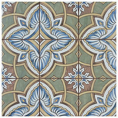 Harmonia Grove Green 13"x13" Ceramic Tile - Sold Per Case of 10 - 12.19 Square Feet