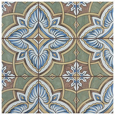 Harmonia Grove Green 13"x13" Ceramic Tile - Sold Per Case of 10 - 12.19 Square Feet
