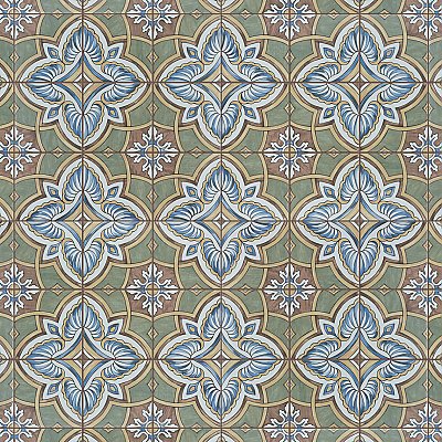Harmonia Grove Green 13"x13" Ceramic Tile - Sold Per Case of 10 - 12.19 Square Feet