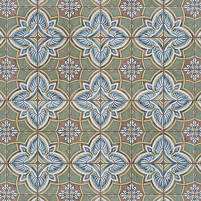 Harmonia Grove Green 13"x13" Ceramic Tile - Sold Per Case of 10 - 12.19 Square Feet
