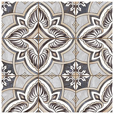 Harmonia Grove Grey  13" x 13" Ceramic Floor & Wall Tile - 10 Tiles Per Case - 12.0 Sq. Ft.