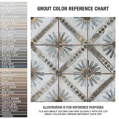 Harmonia Kings Marrakech Blue 13"x13"Ceramic Tile - Sold Per Case of 10 - 12.19 Square Feet
