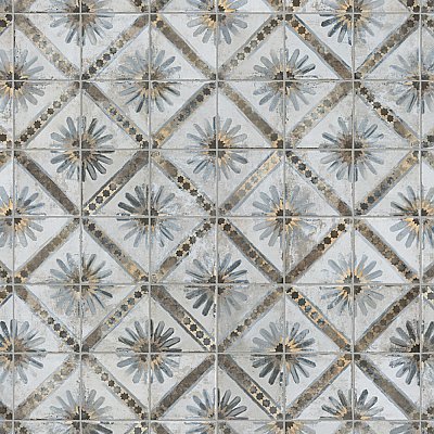 Harmonia Kings Marrakech Blue 13"x13"Ceramic Tile - Sold Per Case of 10 - 12.19 Square Feet
