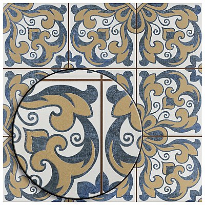 Harmonia Royal Bloom 13"x13" Ceramic Tile - Sold Per Case of 10 - 12.19 Square Feet