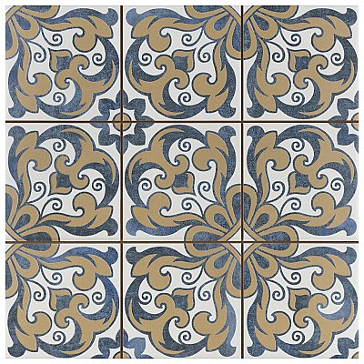 Harmonia Royal Bloom 13"x13" Ceramic Tile - Sold Per Case of 10 - 12.19 Square Feet