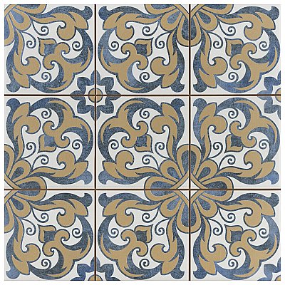Harmonia Royal Bloom 13"x13" Ceramic Tile - Sold Per Case of 10 - 12.19 Square Feet