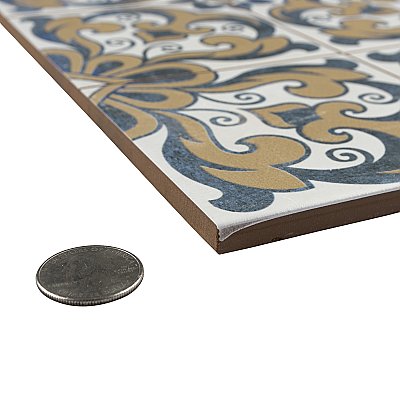 Harmonia Royal Bloom 13"x13" Ceramic Tile - Sold Per Case of 10 - 12.19 Square Feet