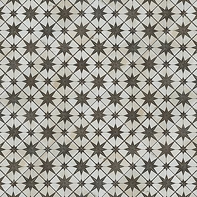 Harmonia Kings Star Nero 13"x13" Ceramic Tile - Sold Per Case of 10 - 12.19 Square Feet