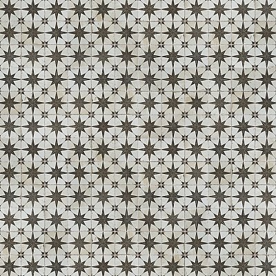 Harmonia Kings Star Nero 13"x13" Ceramic Tile - Sold Per Case of 10 - 12.19 Square Feet
