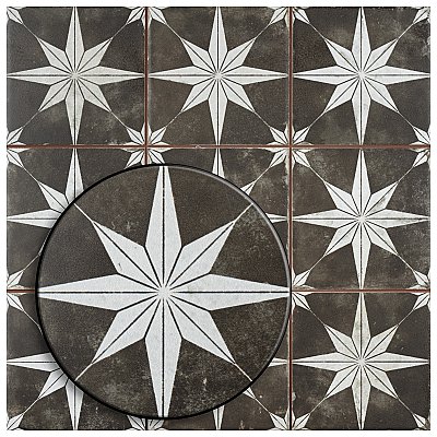 Harmonia Kings Star Night 13"x13" Ceramic Tile - Sold Per Case of 10 - 12.19 Square Feet