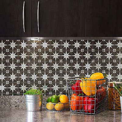 Harmonia Kings Star Night 13"x13" Ceramic Tile - Sold Per Case of 10 - 12.19 Square Feet
