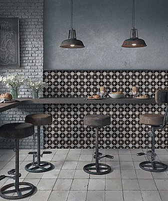 Harmonia Kings Star Night 13"x13" Ceramic Tile - Sold Per Case of 10 - 12.19 Square Feet